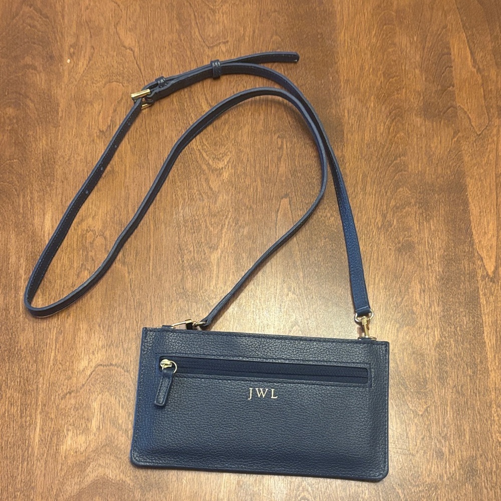 Blue initialed Crossbody Bag JWL